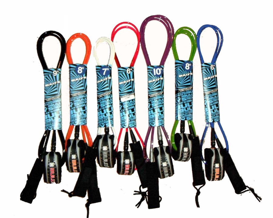 Bullys Enduro Surfboard Leash Choice of Size and Color 